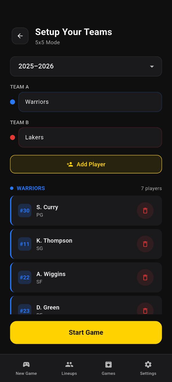 Basketball Game Data screenshot 3