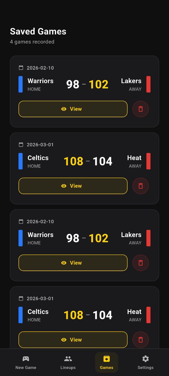 Basketball Game Data screenshot 7